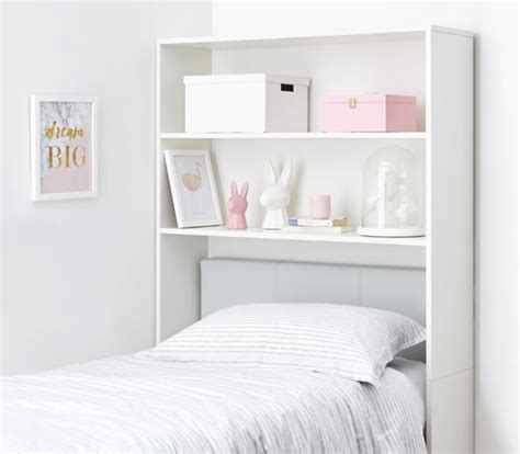 over the bed shelf unit for dorm